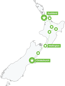 New Zealand's North Island Adventure map